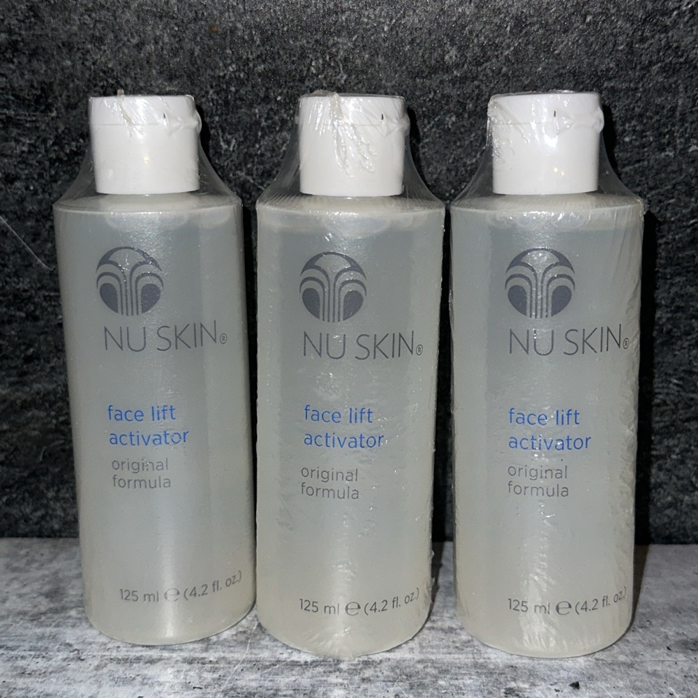 3 Lot Nu Skin Nuskin Face Lift Activator 4.2fl oz 125 ml Original Formula Sealed